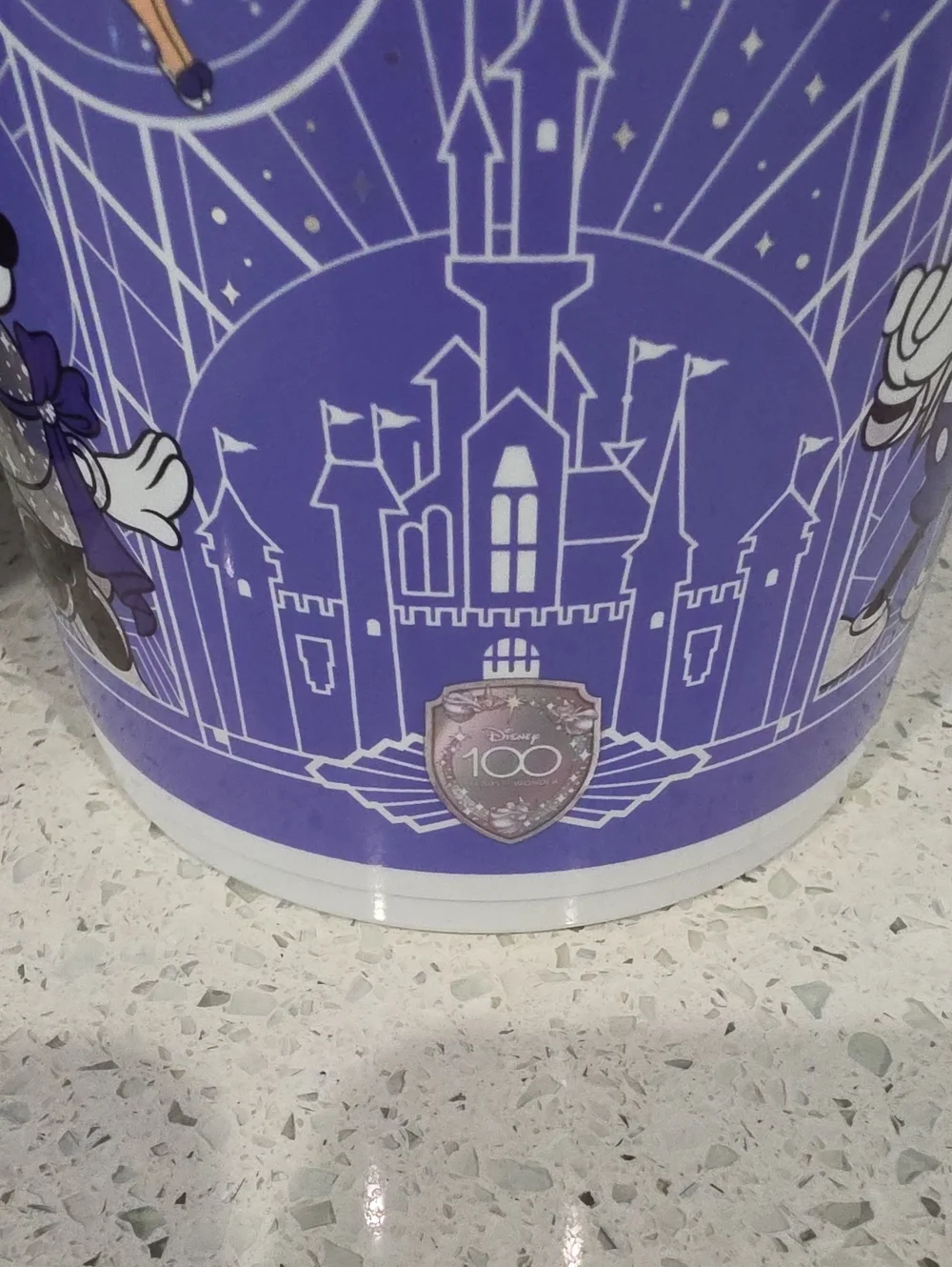 Disney 100 Years Of Wonder Anniversary, Two Popcorn Buckets, Disneyland Limited